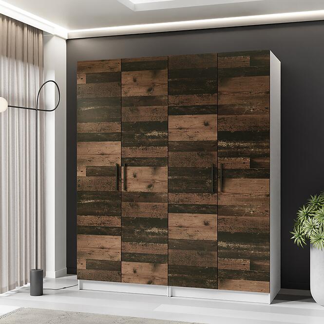 Skriňa X2 Gold 2d Biela/Old Style,3