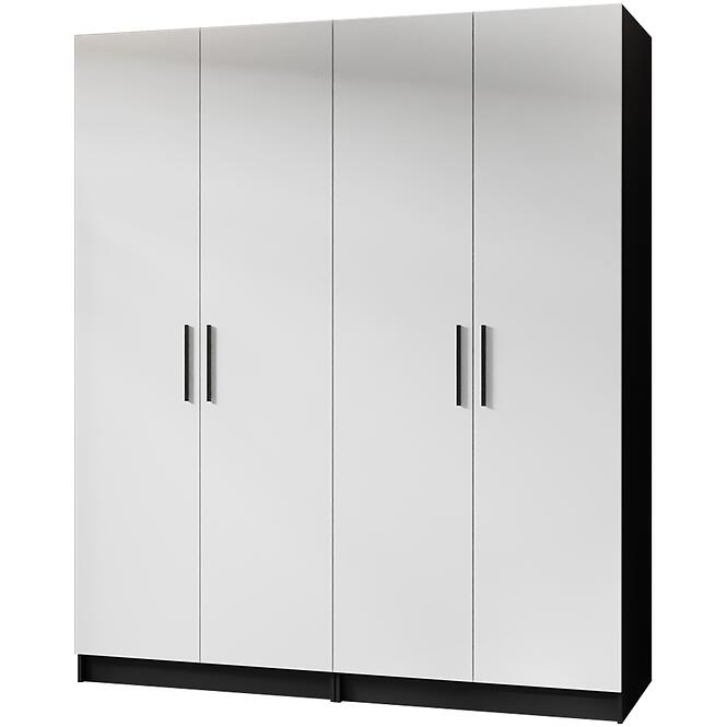 Skriňa X2 Gold 2d Čierna/Biela