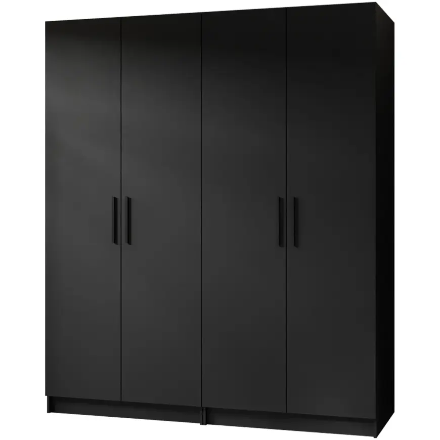 Skriňa X2 Gold 2d Čierna/Čierna