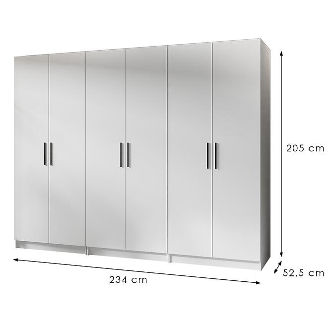 Skriňa X3 Gold 2d Biela/Biela,2