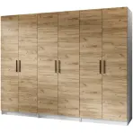 Skriňa X3 Gold 2d Biela/Dub Craft Zlatý