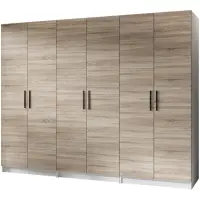Skriňa X3 Gold 2d Biela/Dub Sonoma