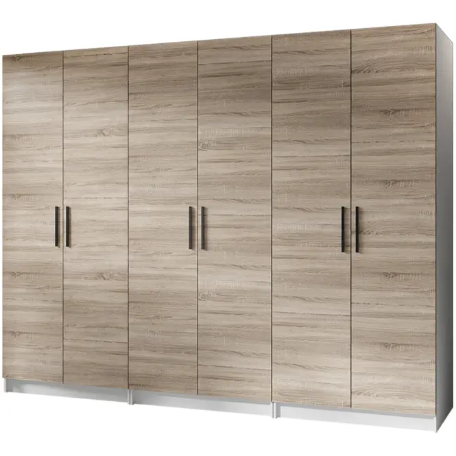 Skriňa X3 Gold 2d Biela/Dub Sonoma