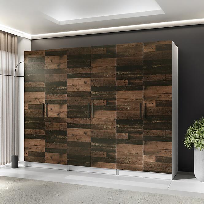 Skriňa X3 Gold 2d Biela/Old Style,3