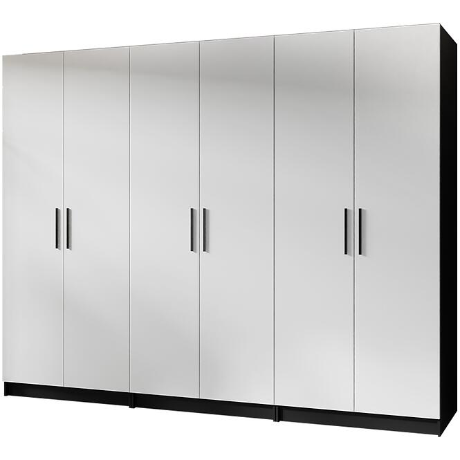 Skriňa X3 Gold 2d Čierna/Biela