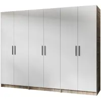Skriňa X3 Gold 2d Dub Sonoma/Biela