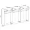 Skriňa X3 Gold 2d Dub Sonoma/Old Style,4
