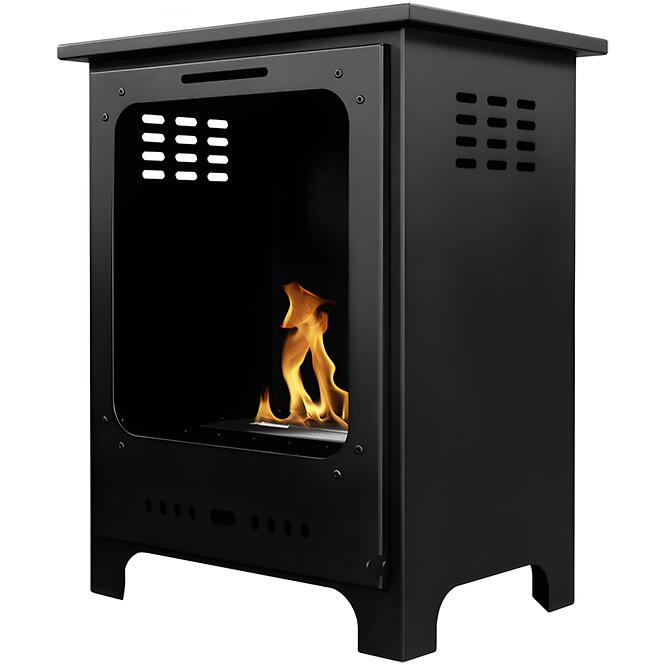 Biokrb voľne stojaci Koza Mini čierna matná so sklom
