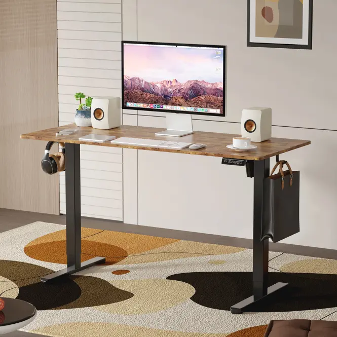 Písací stôl Lv1714 Control Lite 140 Čierna/Rustikálny