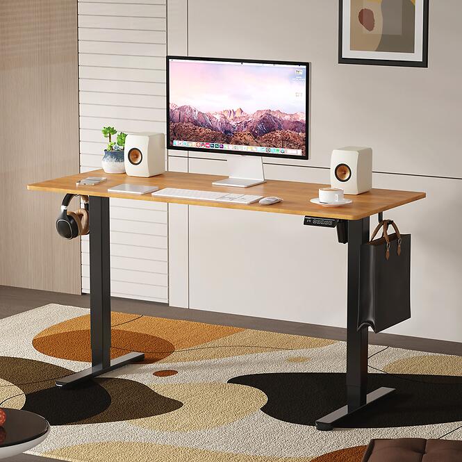 Písací stôl Lv1715 Control Lite 140 Čierna/Drevo,6