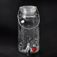 Sklenená nádoba s kohútikom 4000ML 10-0104E-AH