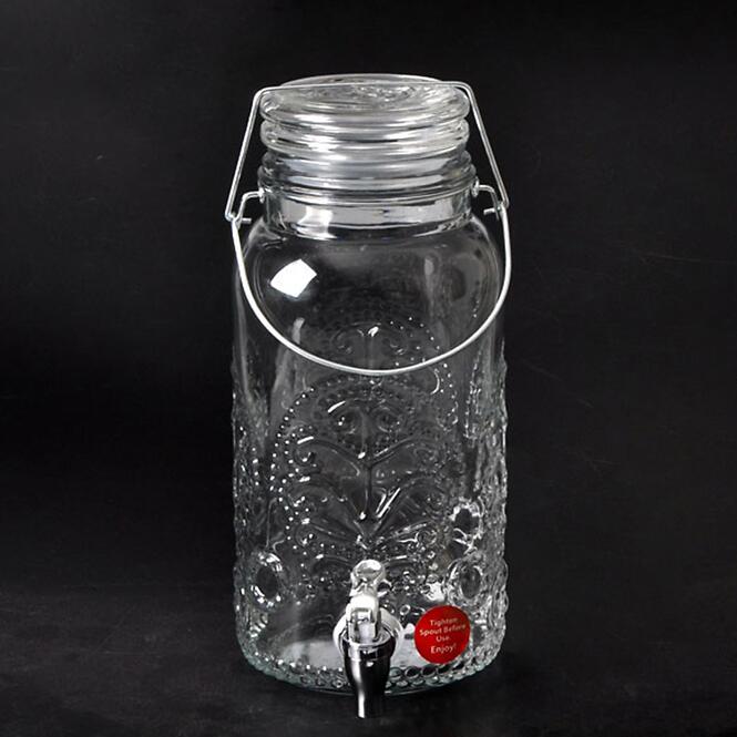 Sklenená nádoba s kohútikom 4000ML 10-0104E-AH