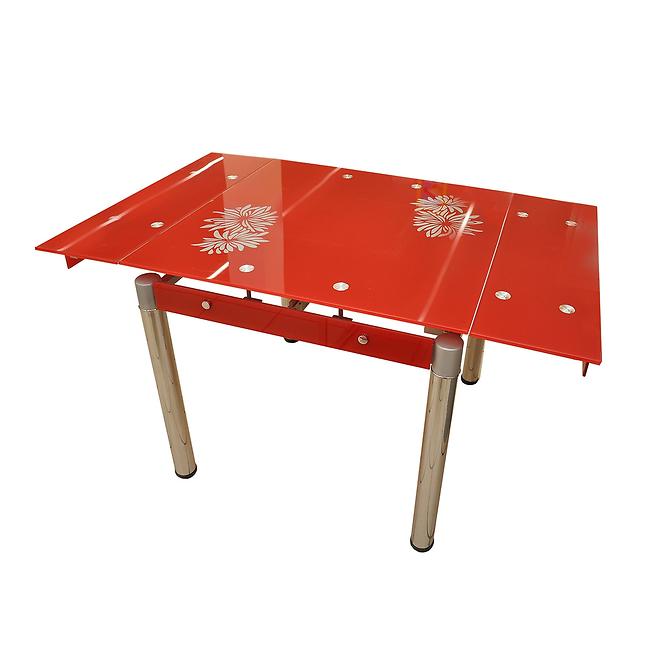 Rozkladací stôl Frank  80/130x75cm red
