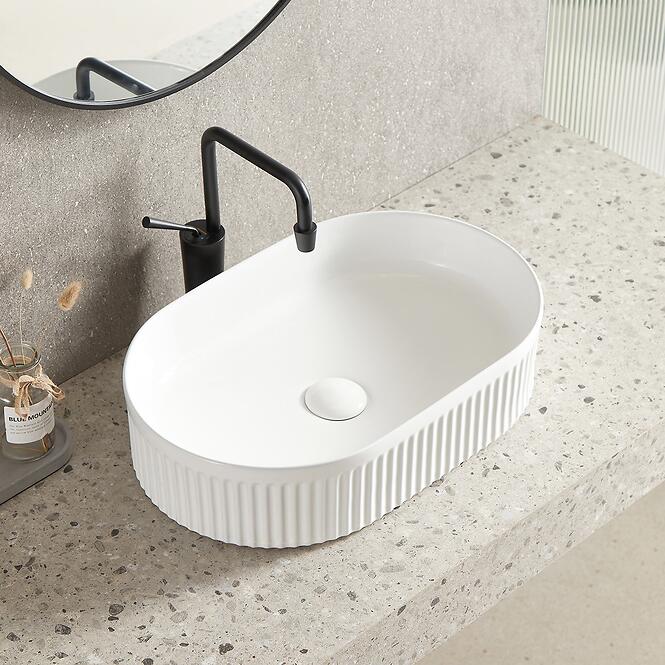 Umývadlo na dosku ryhované Zulu 50x32 cm