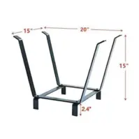Stojan na drevo ES39009 50,8x38x38 cm