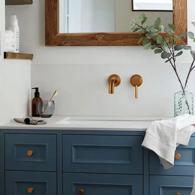 Podomietková batéria REA LUNGO brúsená meď dlhá + BOX