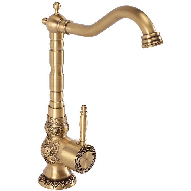 Drezová umývadlová batéria vysoká Rea VENICE antický bronz,2