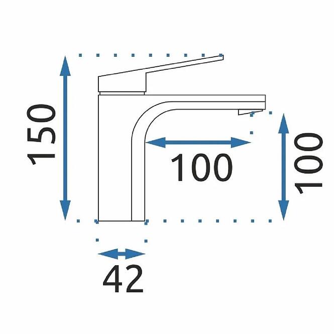 Umývadlová batéria Rea Marco čierna