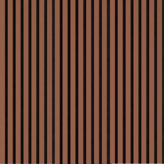 Akustické panely lamelové na plsti Mocca Mousse 30x265cm