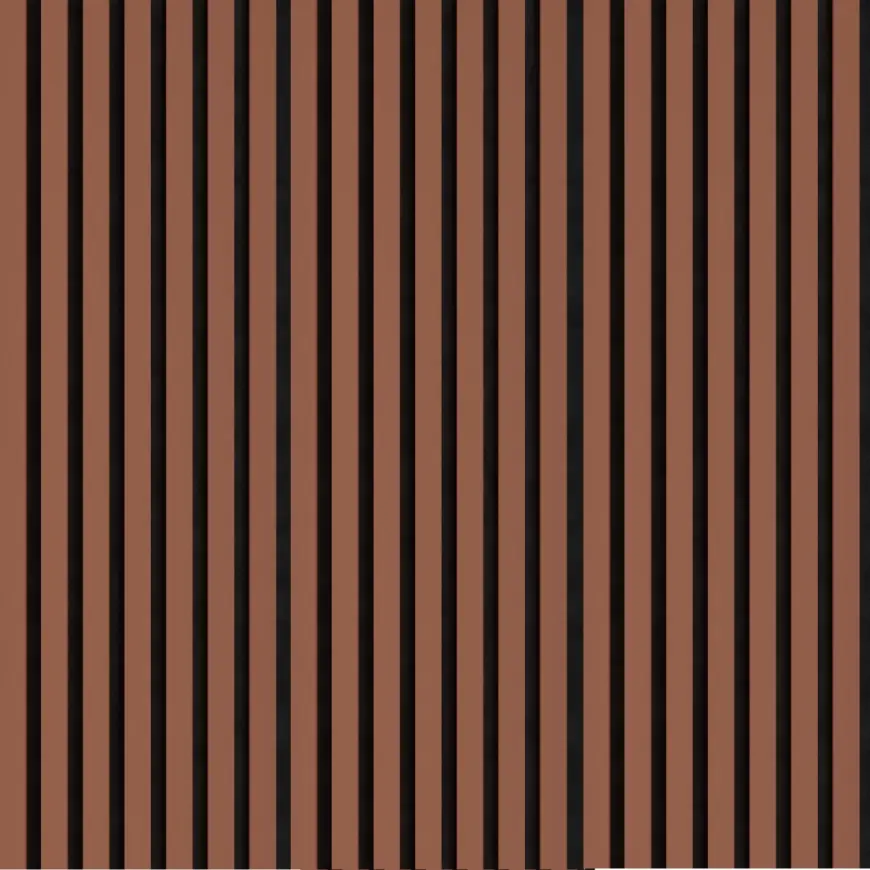 Akustické panely lamelové na plsti Mocca Mousse 30x265cm