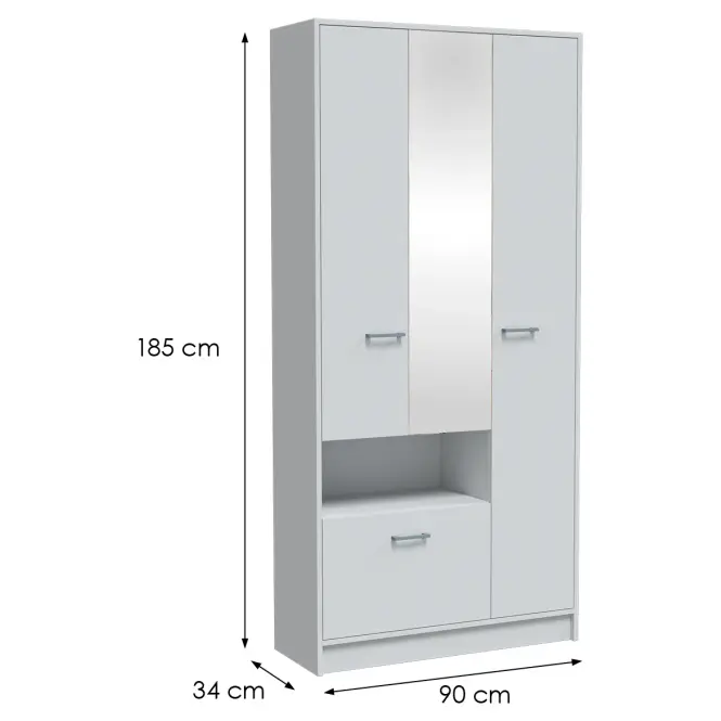 Skriňa London biela,2