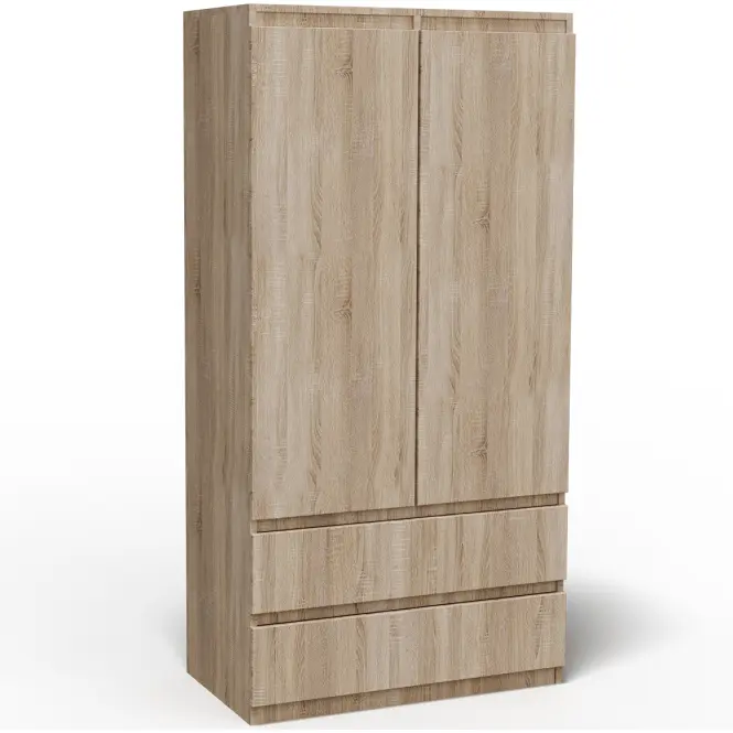 Skriňa Merg 90cm – sonoma, dvojdverová, zásuvky