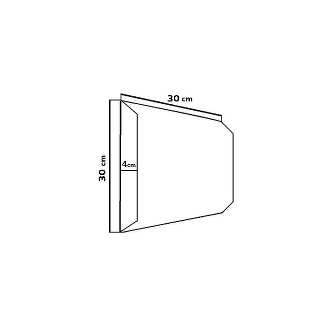 Čalúnený panel 30/30 tmavo siva,4