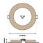 Svietidlo BC TR-145C 6W LED 4200K circle drevo,4
