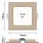 Svietidlo BC TR-149S 6W LED 4200K square drevo,4