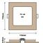 Svietidlo BC TR-149S 6W LED 4200K square drevo,4
