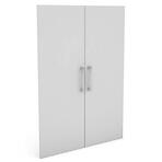 Sada 2 dvierok pre regál Torino 75x1,6x105 cm biela