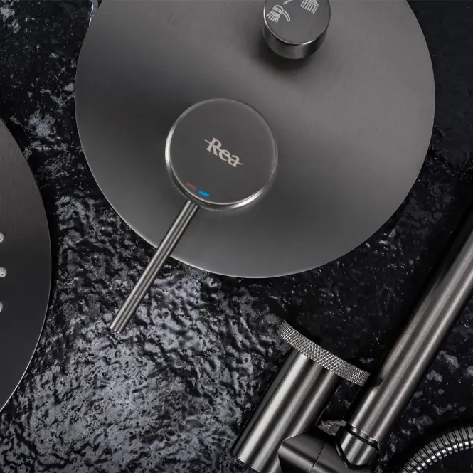 Sprchová súprava podomietková Rea Lungo Grip titán + BOX