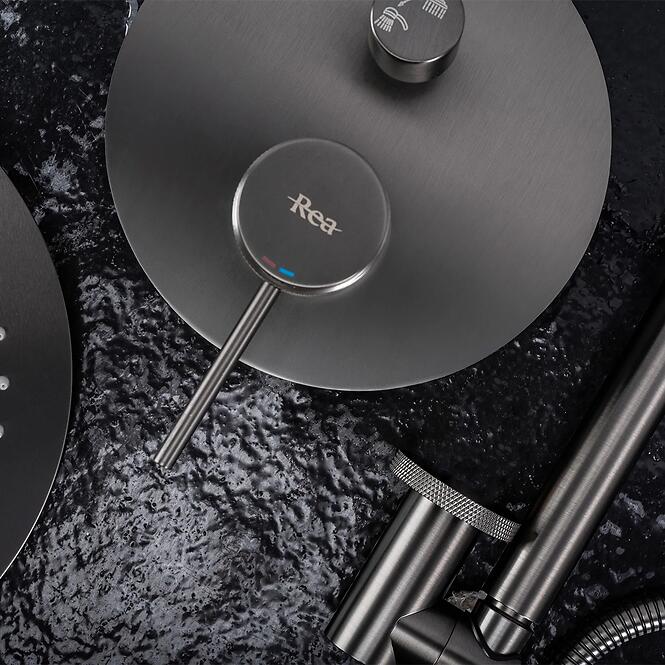 Sprchová súprava podomietková Rea Lungo Grip titán + BOX