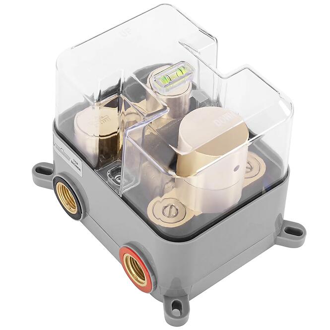 Sprchová súprava podomietková s termostatom LUNGO zlatá + BOX