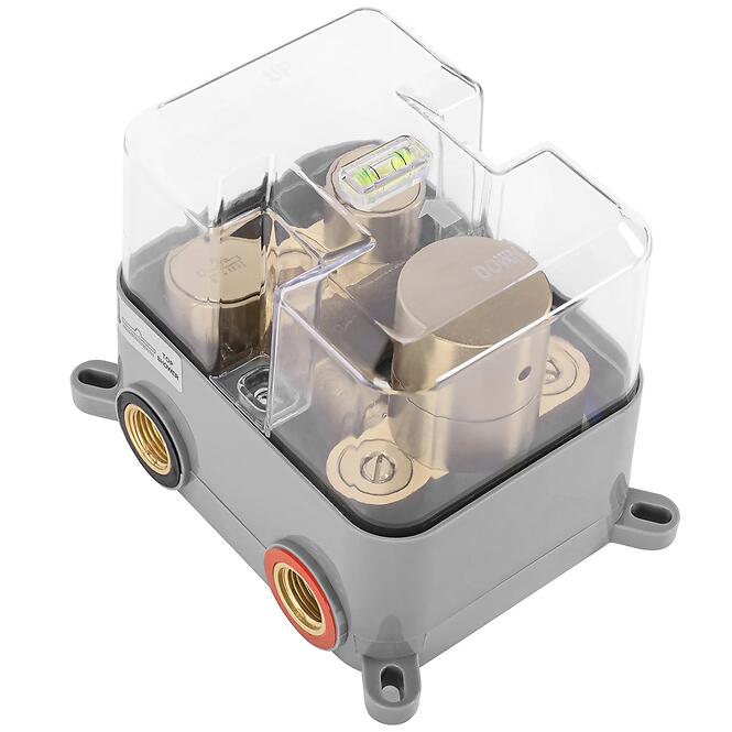 Sprchová súprava podomietková s termostatom LUNGO zlatá brúsená + BOX