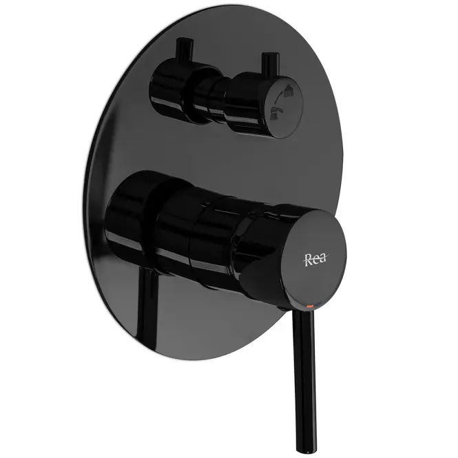 Sprchová súprava podomietková Rea Lungo čierna metalická + BOX,2
