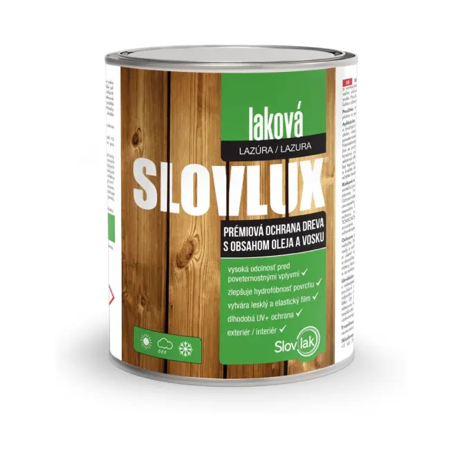 Slovlux Laková lazúra Dub zlatý 0,75l