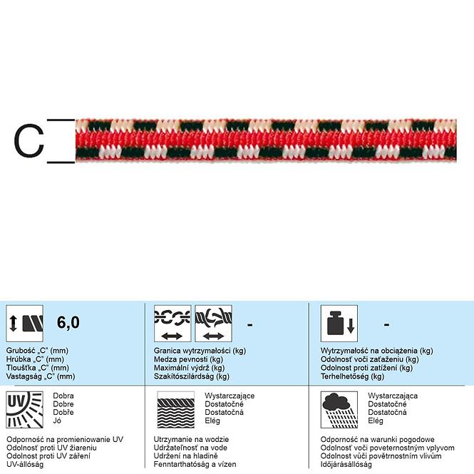 Gumové Lano – Priemer 6 mm - Tovar na Mieru