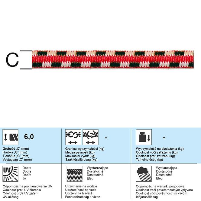 Gumové Lano – Priemer 6 mm - Tovar na Mieru,2