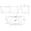 Voľne stojaca vaňa Nox Black 170x80x58 pravý,2