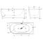 Voľne stojaca vaňa Nox Black 170x80x58 pravý,2