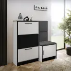 Skrinka na topánky Kpl Foli Biela + Sivá (ITAKA 50)