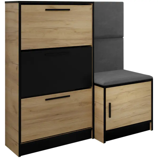 Skrinka na topánky Kpl Foli Craft + Sivá (ITAKA 50),2