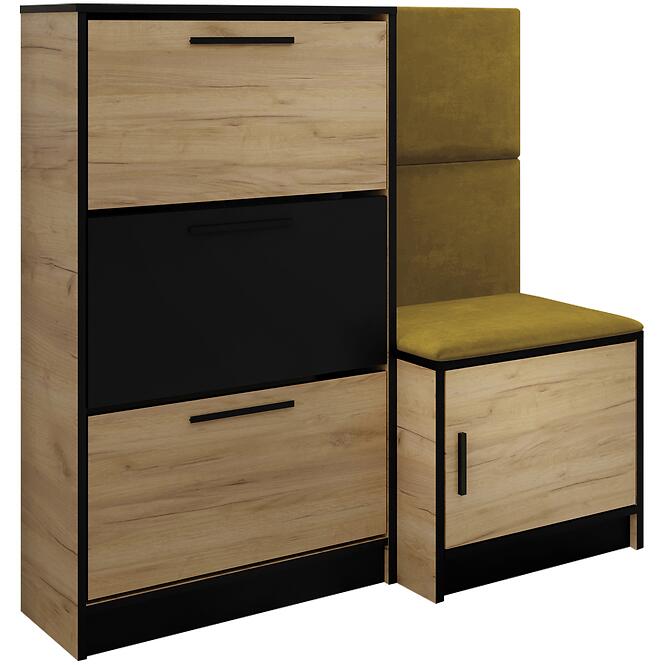 Skrinka na topánky Kpl Foli Craft + Žltá (KRONOS 01),2