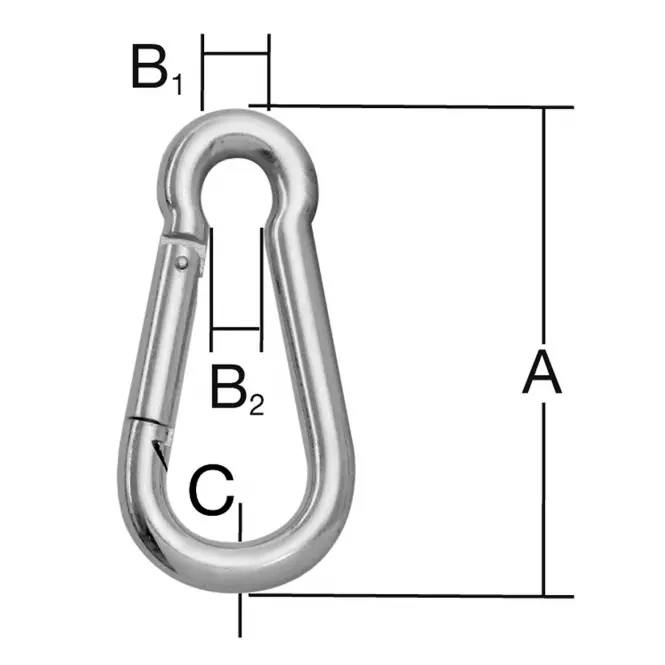 Hasičský hák 60x6 až 6 mm, 8 ks