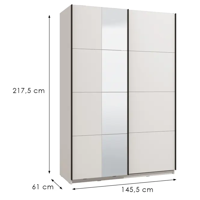Skriňa Gard 150  biely 11013481,2