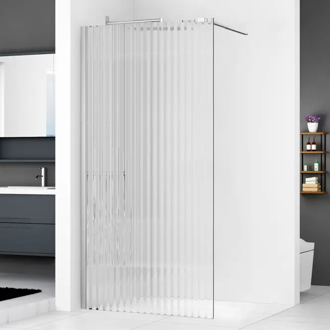 Sprchová Stena Walk-In Fly 100x190 chróm,2