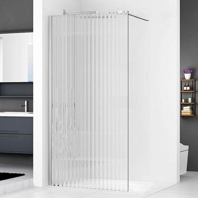 Sprchová Stena Walk-In Fly 100x190 chróm,2