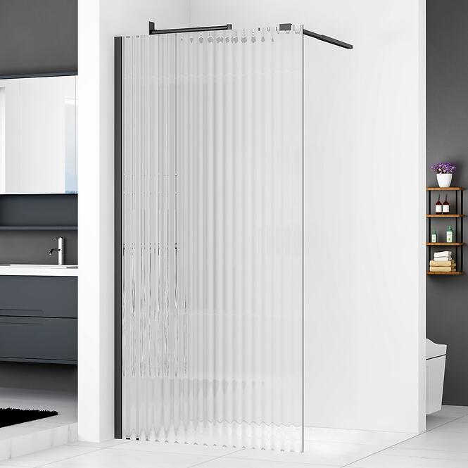 Sprchová Stena Walk-In Fly 100x190 black,2