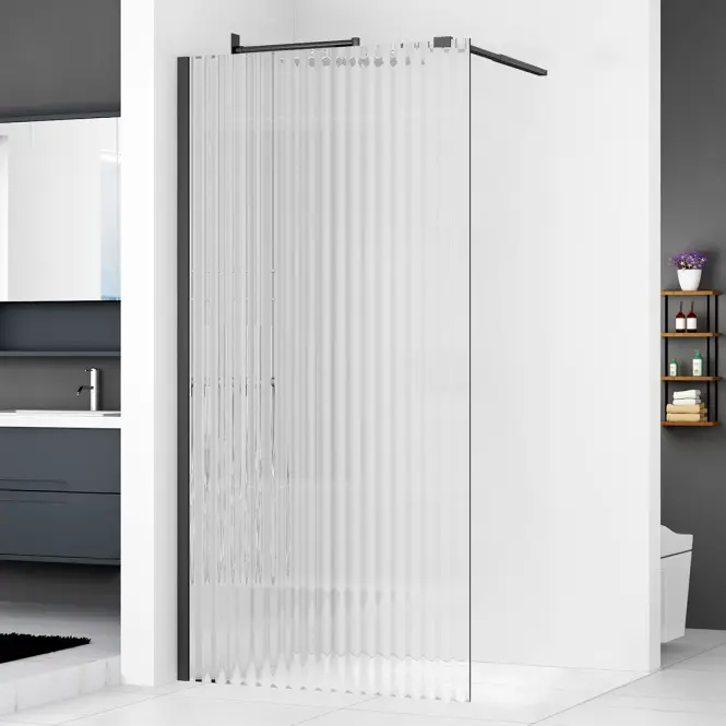Sprchová Stena Walk-In Fly 120x190 black,2